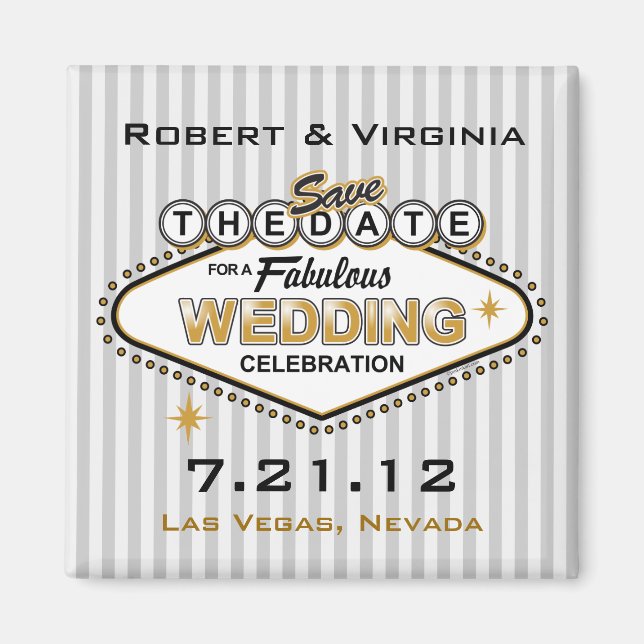 Íman Magnet STD de Casamento de Las Vegas (Frente)