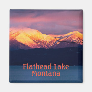 Íman Magnet Sunset do Lago Flathead Montana