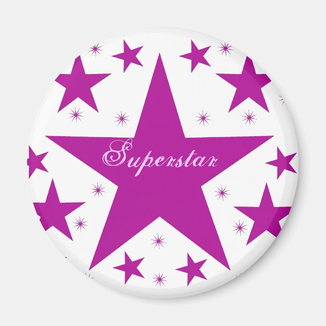Íman Magnet Superstar, Roxo (Frente)