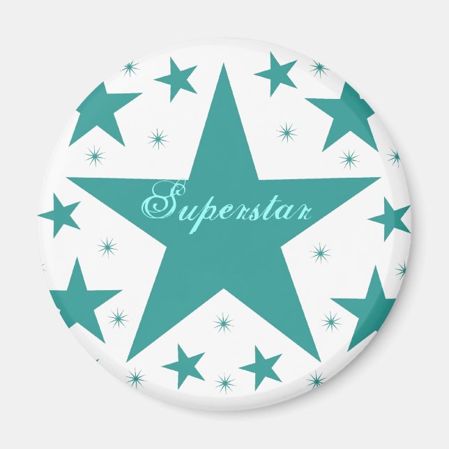Íman Magnet Superstar, Teal (Frente)