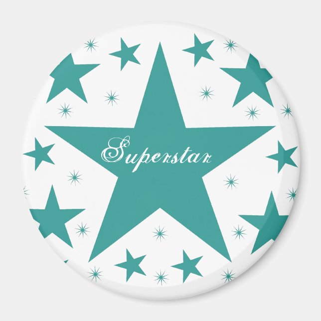 Íman Magnet Superstar, Teal (Frente)