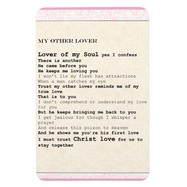 Íman Magnet titled "My other Lover  (Vertical)