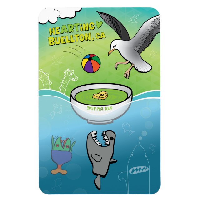 Íman Magnet - Todos Querem Sopa De Ervilha - Buellton.A (Vertical)