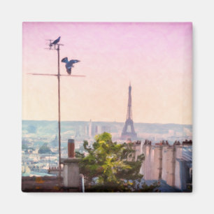 Íman Magnet Torre Romântica de Paris Eiffel