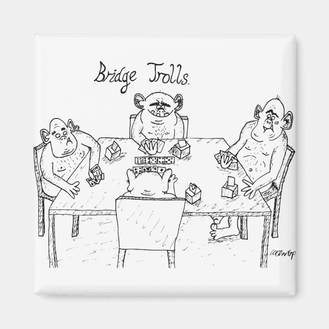 Íman Magnet - troll de ponte (Frente)
