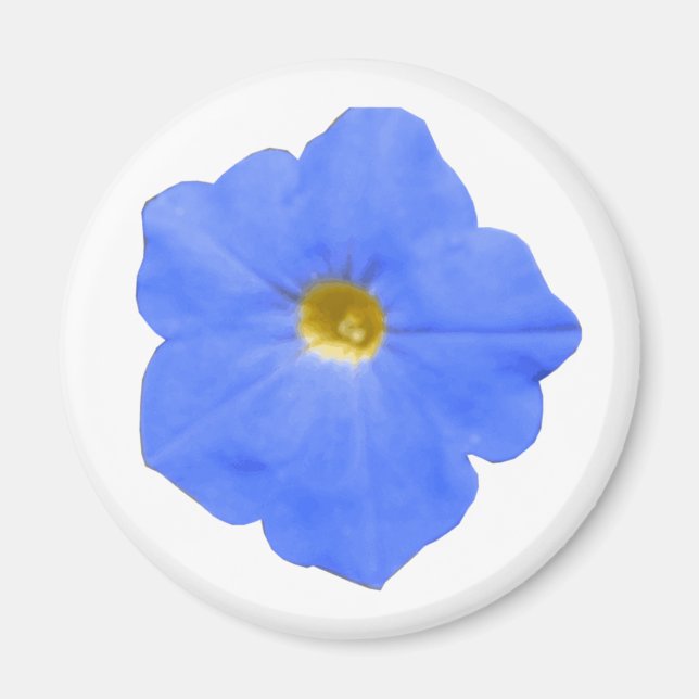 Íman Magnet verde azul e amarelo da Petunia (Frente)