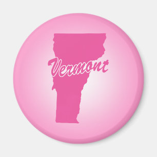 Íman Magnet Vermont Estadual Rosa