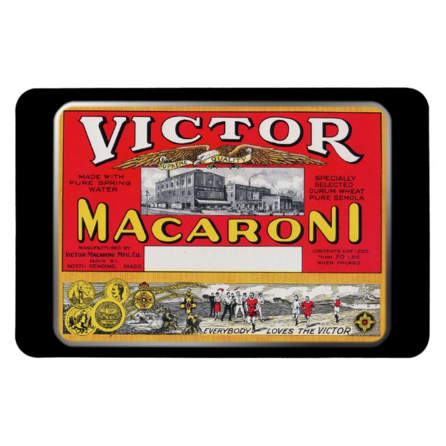 Íman Magnet - Victor Macaroni, por GalleryGifts (Horizontal)