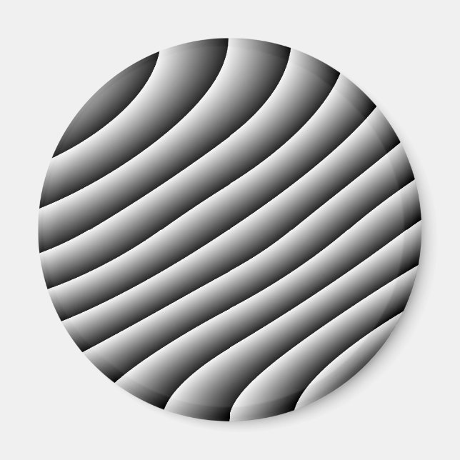 Íman Magnet Vintage Wavy Lines (Frente)