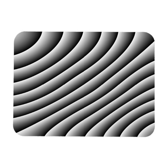 Íman Magnet Vintage Wavy Lines (Horizontal)