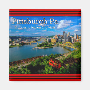 Íman Magnet - Vista de Pittsburgh
