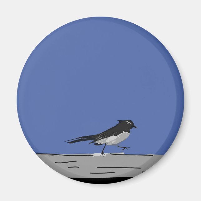 Íman Magnet "Willy Wagtail" (Bue) (Frente)