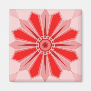 Íman Magnet with creative art of flower