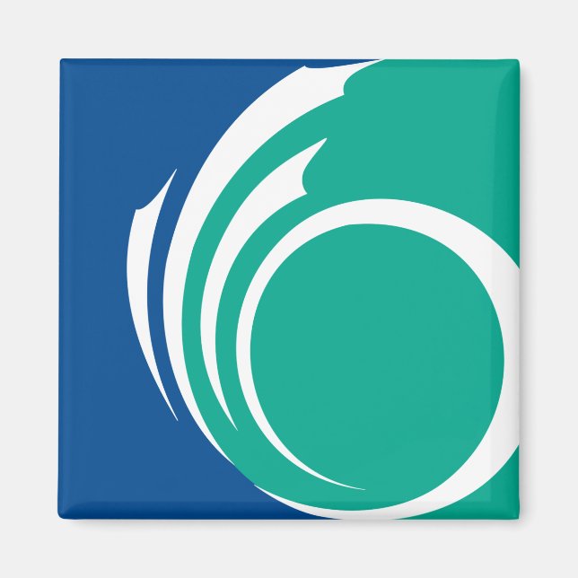 Íman Magnet with Flag of Ottawa, Canada (Frente)