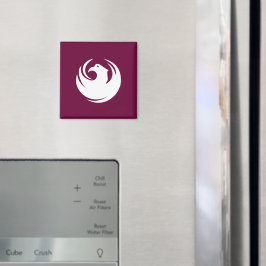 Íman Magnet with Flag of Phoenix City, Arizona