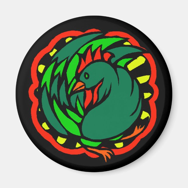 Íman Magnet ~ Year of the Rooster Chinese Zodiac Sign (Frente)