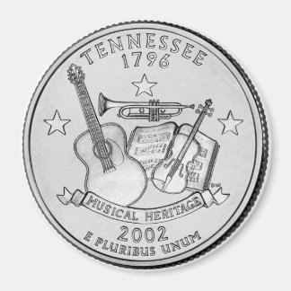 Íman Magneta 2002 do Tennessee State Quarter