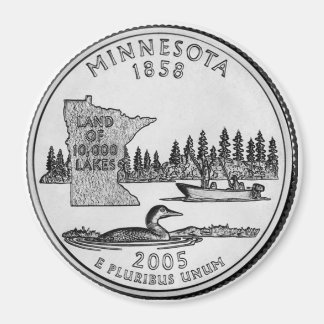 Íman Magneta 2005 no Minnesota State Quarter