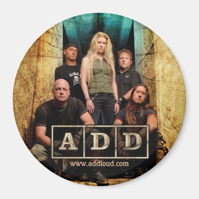 Íman Magneta A.D.D. - Redonda (Frente)