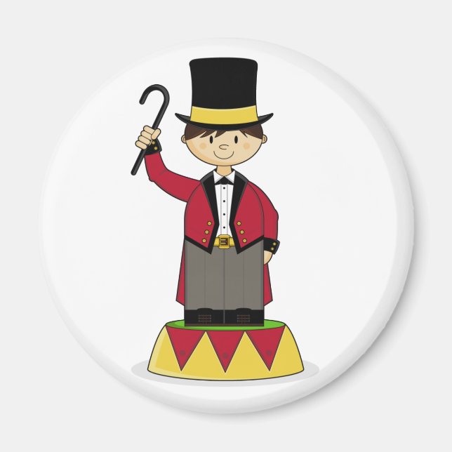 Íman Magneta Adorável do Ringmaster de Circo (Frente)