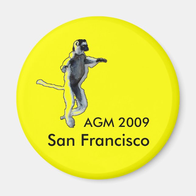 Íman Magneta amarela redonda (Frente)