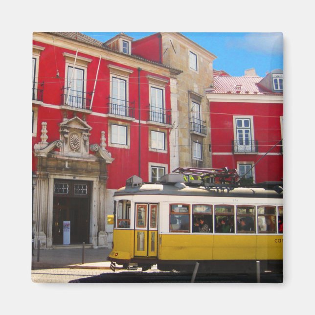 Íman Magneta Amarelo de Lisboa (Frente)