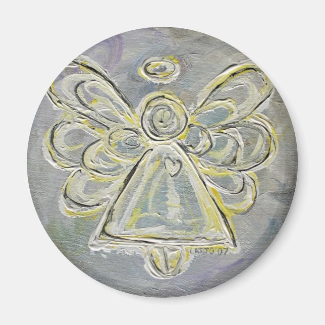 Íman Magneta Anjo White Light Guardian (Frente)