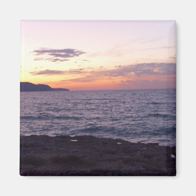 Íman Magneta ao quadrado sunset (Frente)