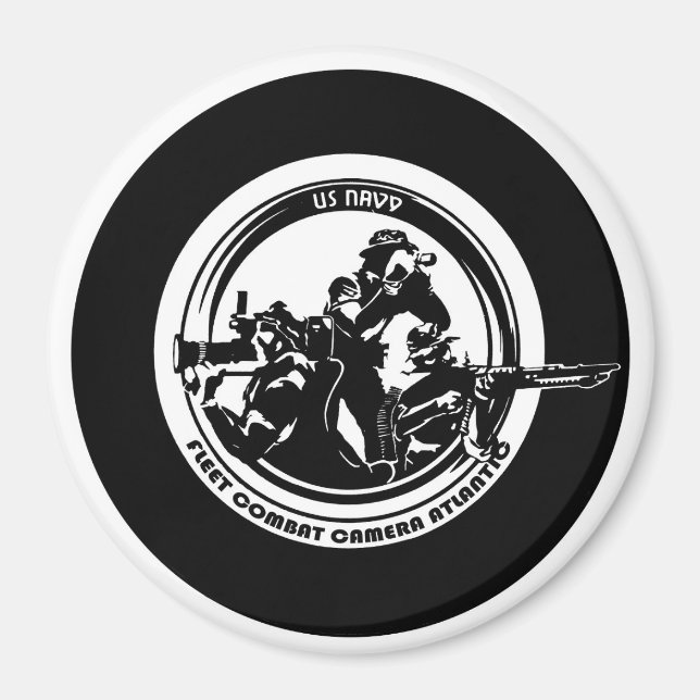 Íman Magneta ATLÂNTICA de 4" do MARINHO US COMBAT (Frente)