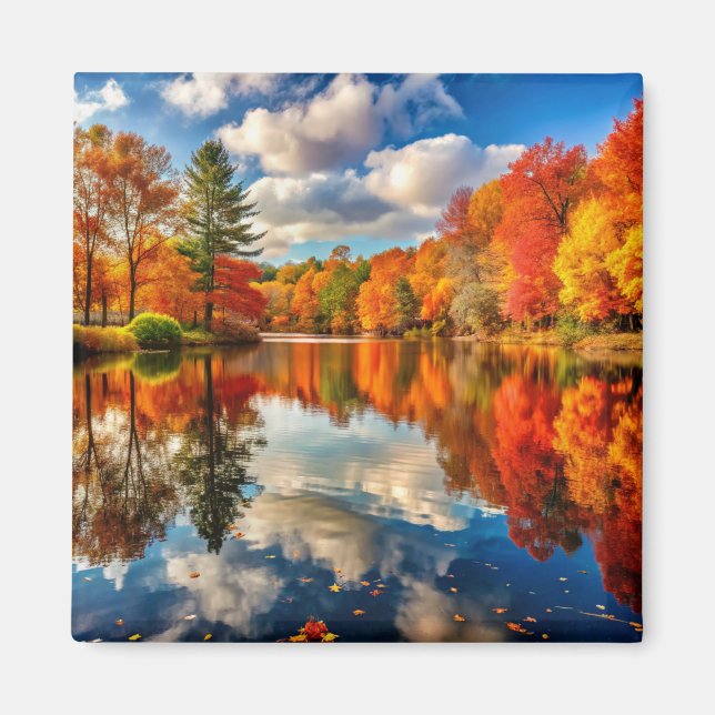 Íman Magneta Autumn Landscape (Frente)