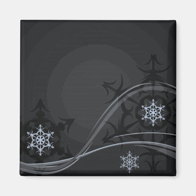 Íman Magneta azul de inverno (Frente)