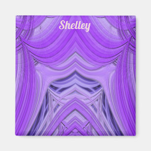 Íman Magneta azul púrpura 3D do ShELLEY ~ 3D