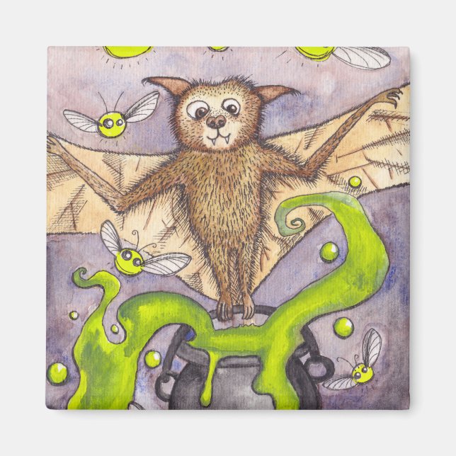 Íman Magneta Bat & Cauldron (Frente)