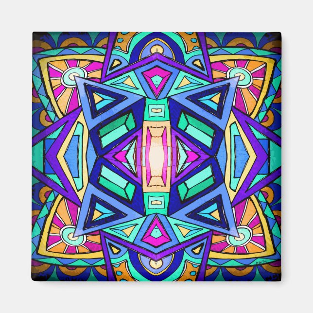 Íman Magneta Benevolente de Arte de Abundância (Frente)