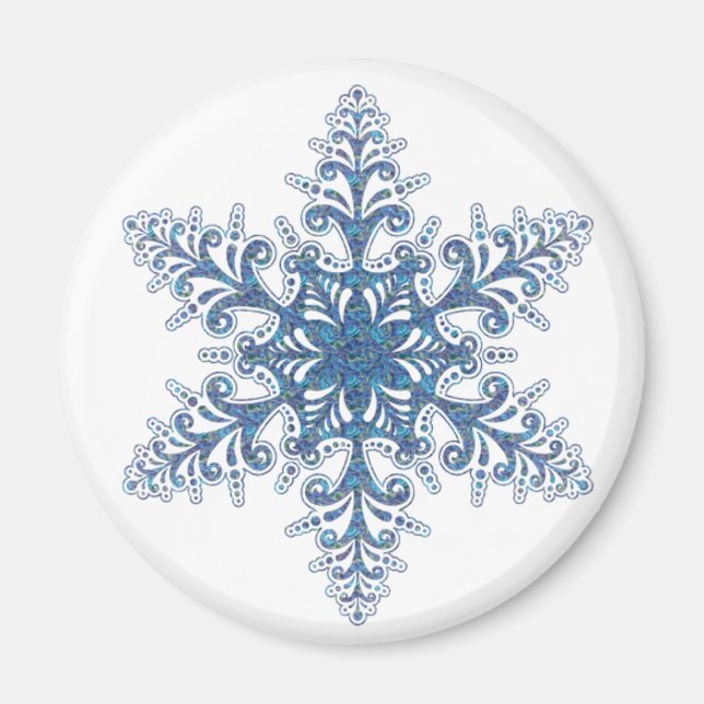 Íman Magneta Blue Snowflake (Frente)