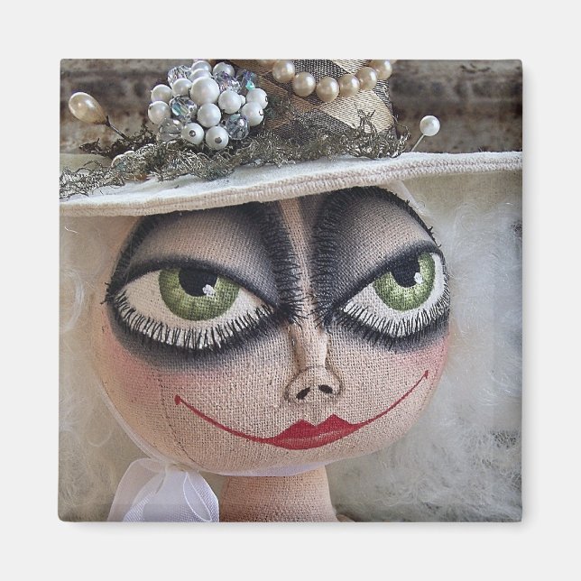 Íman Magneta Branca de Bruxas (Frente)