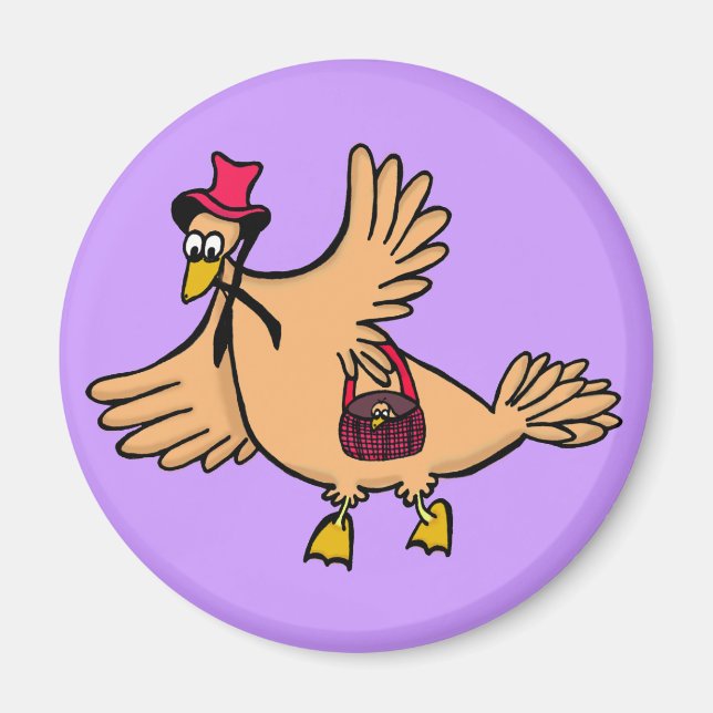 Íman magneta "cartoon art" BIRD (Frente)