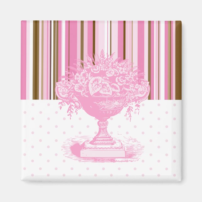 Íman Magneta Castanho e Rosa (Frente)