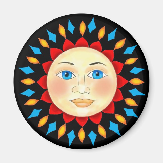 Íman Magneta Celestial Sun Face (Frente)
