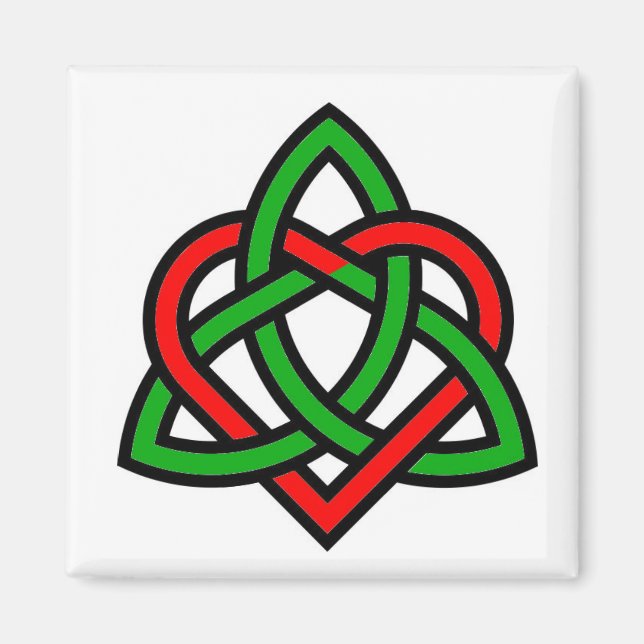 Íman Magneta Celtic Triquetra Heart (Frente)