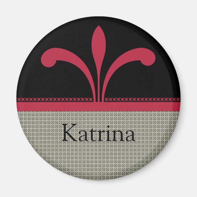 Íman Magneta Chic Floral, Magenta (Frente)