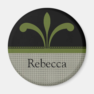 Íman Magneta Chic Floral, Verde-Azul