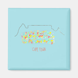 Íman Magneta Colorida da Mesa Funky Cape Town