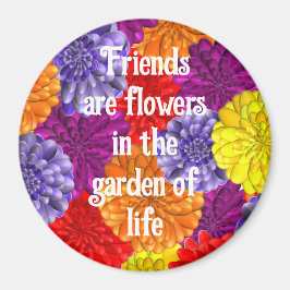 Íman Magneta com flores para amigos