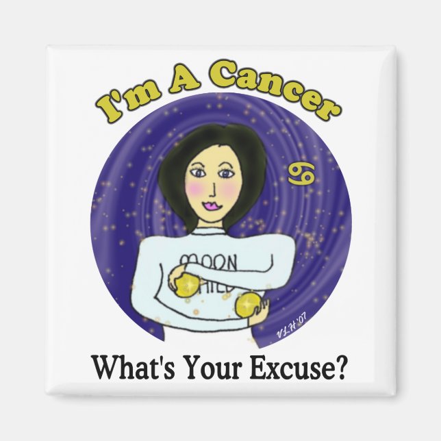Íman Magneta com licença de cancer (Frente)
