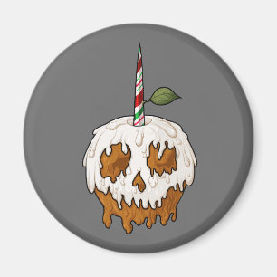 Íman Magneta Crânio De Maçã De Caramelo Doce