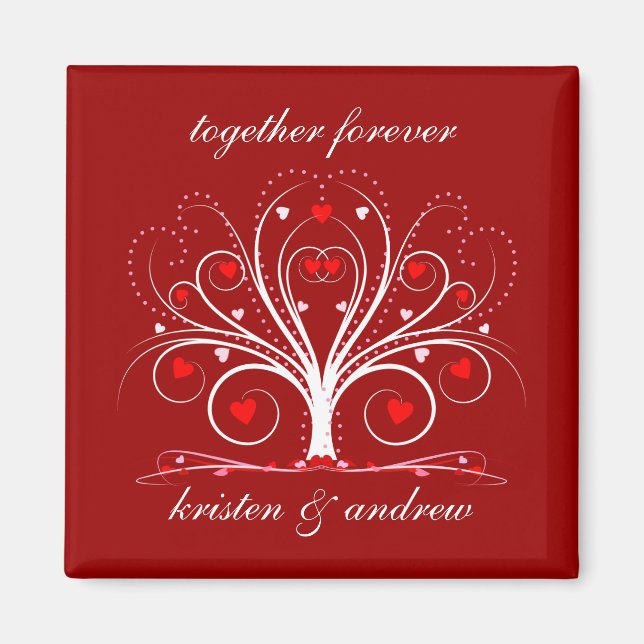 Íman Magneta da árvore do dia de os namorados Sweetarts (Frente)