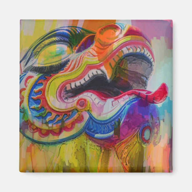 Íman Magneta da cabeça do dragão (Frente)