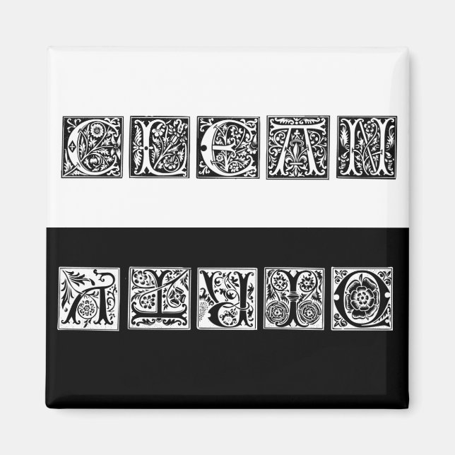 Íman Magneta da lavadora de louça limpa e suja (Frente)