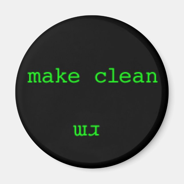 Íman Magneta da lavadora de louça limpa/suja do nerd (Frente)